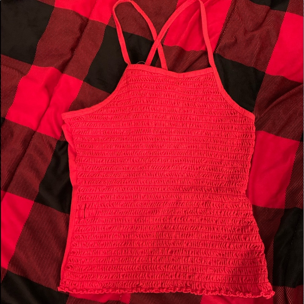 Red Cropped Tank top